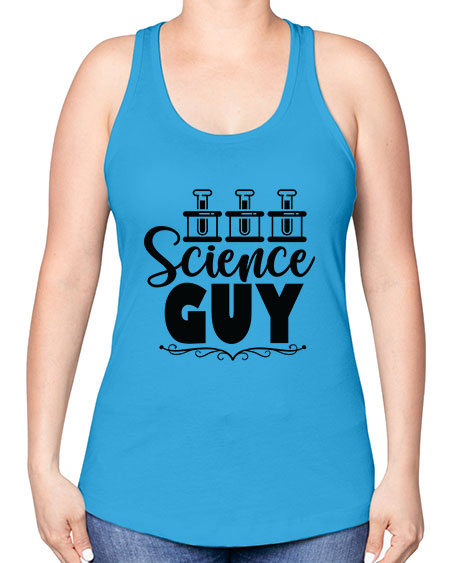 Science Guy 118# - general science -Racerback Tank