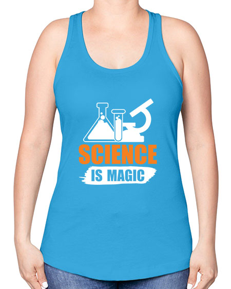 Science Is Magic 91# - general science -Racerback Tank