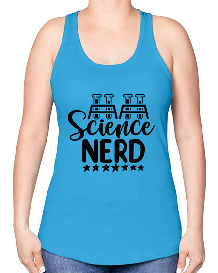 Science Nerd 58# - general science -Racerback Tank