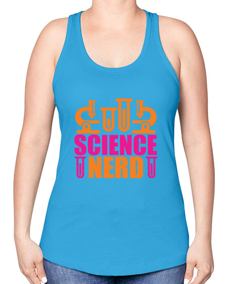Science Nerd 59# - general science -Racerback Tank