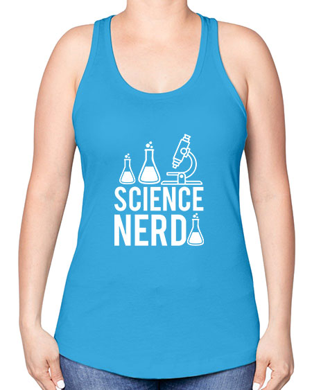 Science Nerd 61# - general science -Racerback Tank