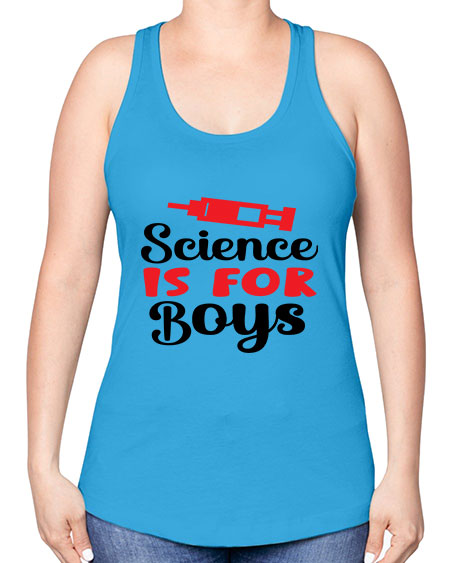 Science is for Boys 109# - general science -Racerback Tank