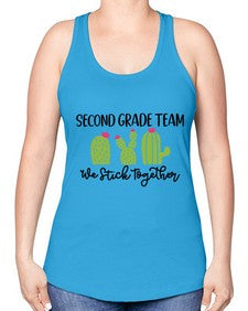 Second Grade Team 836# - second grade -Racerback Tank