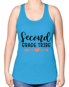 Second Grade Tribe 837# - second grade -Racerback Tank
