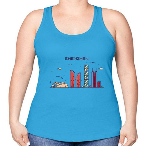 Shenzhen 1834# - cities -Racerback Tank