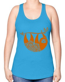 SlothMandala 1076# - mandala -Racerback Tank