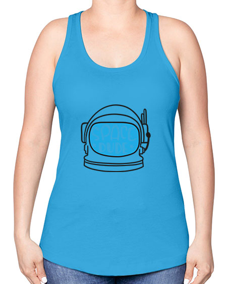 Spacedude 12# - space -Racerback Tank