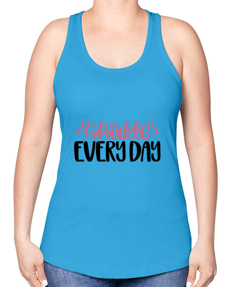 Sparkle Every Day Style 21# - beauty - fashion -Racerback Tank