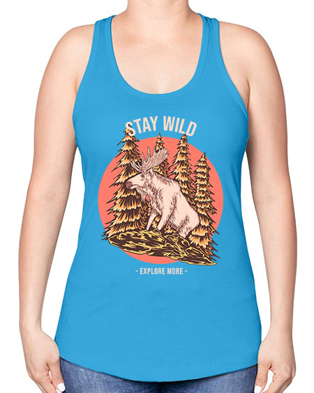 Stay Wild 16# - nature -Racerback Tank