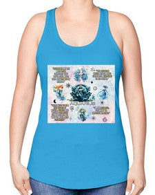 Straight Aquarius 468# - aquarius -Racerback Tank