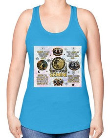 Straight Gemini 472# - gemini -Racerback Tank