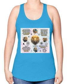 Straight Leo 473# - leo -Racerback Tank