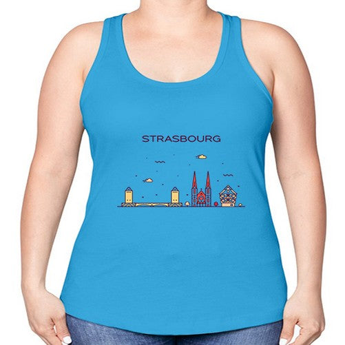 Strasbourg 1898# - cities -Racerback Tank