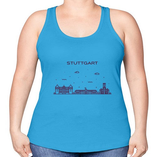 Stuttgart 1899# - cities -Racerback Tank