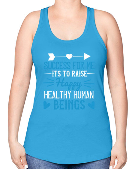Success for me its to raise happy healthy human beings Style 212# - kids -Racerback Tank