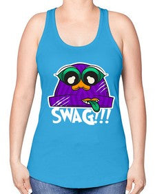 Swag beanie 247# - cartoon general -Racerback Tank