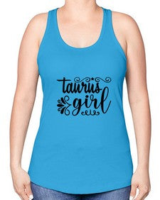 Taurus girl 499# - taurus -Racerback Tank