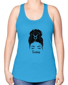 Taurus woman - taurus -Racerback Tank