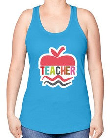 Teacher 1445# - teacher -Racerback Tank