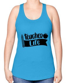 Teacher Life Style 1455# - teacher -Racerback Tank