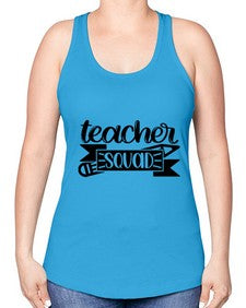 Teacher Squad Style 1464# - teacher -Racerback Tank