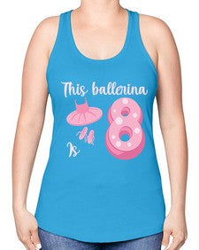 Th birthday ballet dancer ballerina 46# - ballet -Racerback Tank