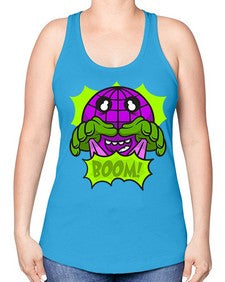 The boomdays 249# - cartoon general -Racerback Tank