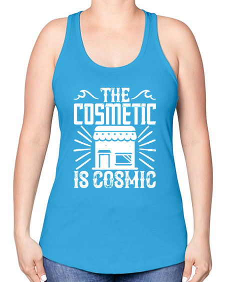 The cosmetic is cosmic Style 416# - architect -Racerback Tank