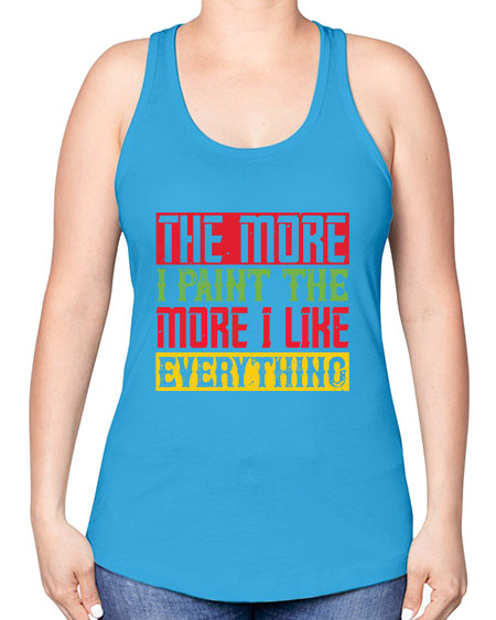 The more I paint the more I like everything Style 220# - kids -Racerback Tank