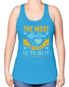 The most effective way to do it is to do it Style 1522# - nurse -Racerback Tank