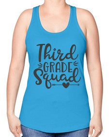Third Grade Squad 975# - third grade -Racerback Tank