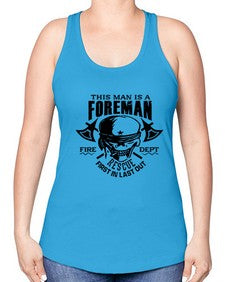 This man is 1166# - skull and bones -Racerback Tank