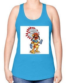 Thnksgvngindian 254# - cartoon general -Racerback Tank