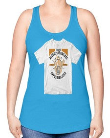 Today’s Accomplishments Were Yesterday’s Impossibilities Style 9# - motivation -Racerback Tank