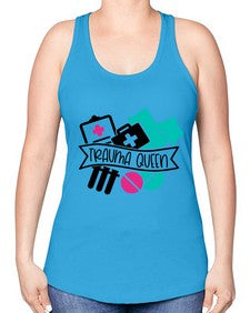 Trauma Queen Style Style 1584# - nurse -Racerback Tank