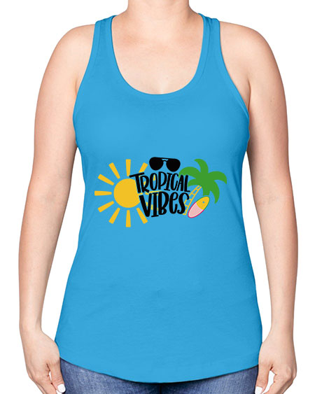 Tropical Vibes Style 9# - summer -Racerback Tank