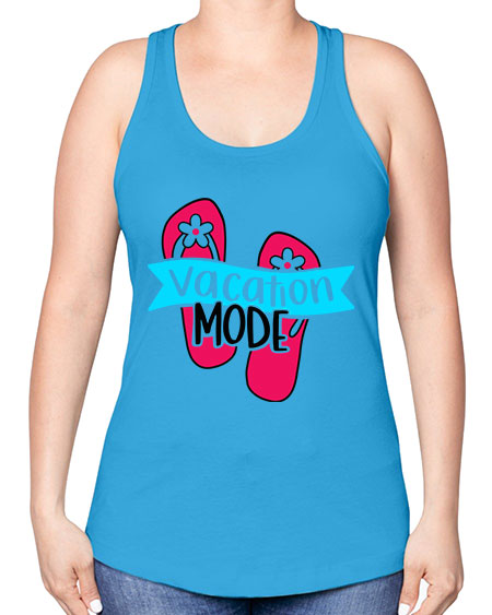 Vacation Mode Style 8# - summer -Racerback Tank