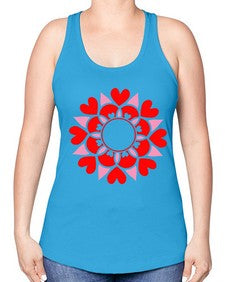 ValentineMandalaOPT 1194# - mandala -Racerback Tank