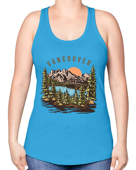 Vancouver 4# - nature -Racerback Tank