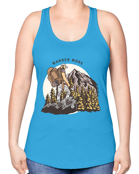 Wander More 3# - nature -Racerback Tank