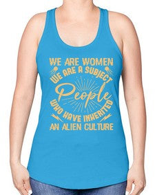 We are women we are people 42# - ufo -Racerback Tank