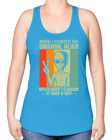 When I started the original alien 45# - ufo -Racerback Tank