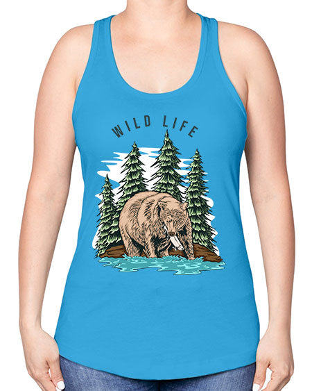 Wild Life 1# - nature -Racerback Tank