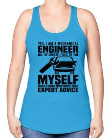 Yes I Am A Mechanical Style 1671# - engineer -Racerback Tank