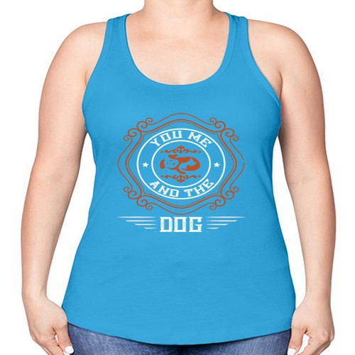 You Me And The Dogs Style 134# - dogs -Racerback Tank