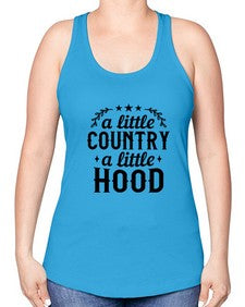 a little country a little hood 181# - western -Racerback Tank