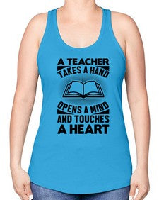 a teacher 2# - teacher -Racerback Tank