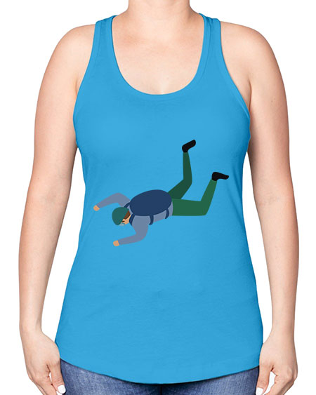 all in one 01# - parachute -Racerback Tank