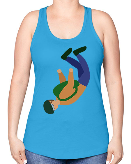 all in one 03# - parachute -Racerback Tank