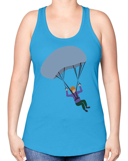 all in one 06# - parachute -Racerback Tank